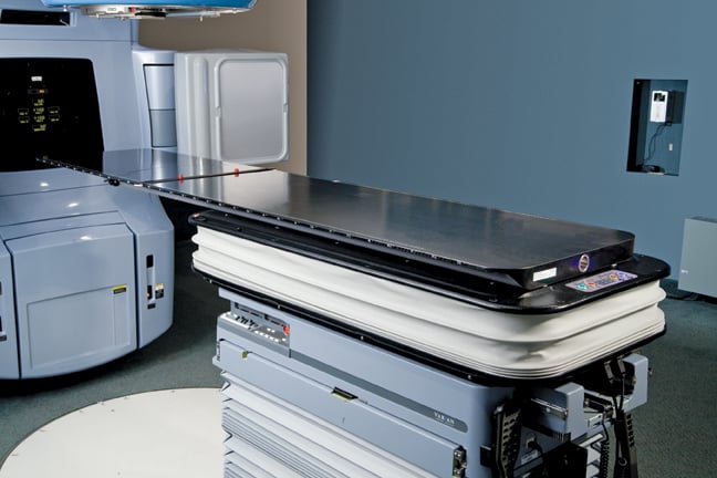 The Protura positioning system integrates with existing IGRT solutions and the linac to provide all-in-one motion management. The patient can be positioned with 6 degrees of freedom corrections from outside the treatment room.
