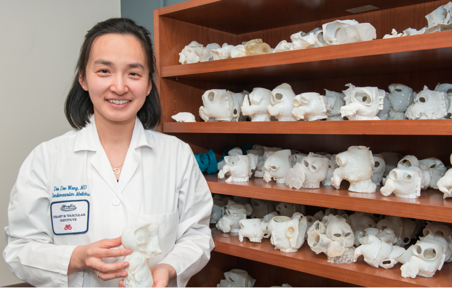 Dee Dee Wang, M.D., runs Henry Ford Hospital's 3-D printing lab that supports its complex structural heart program.