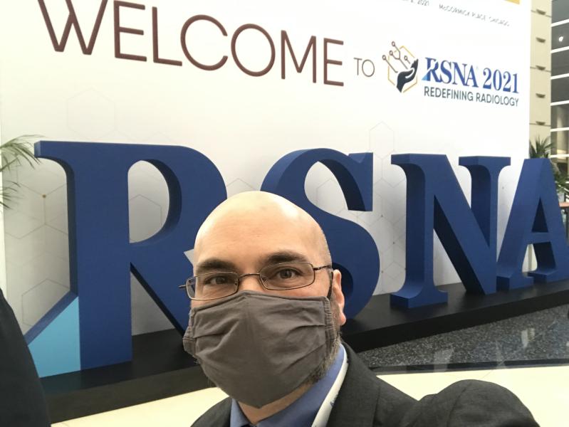 ITN and DAIC Editor Dave Fornell at RSNA 2021.