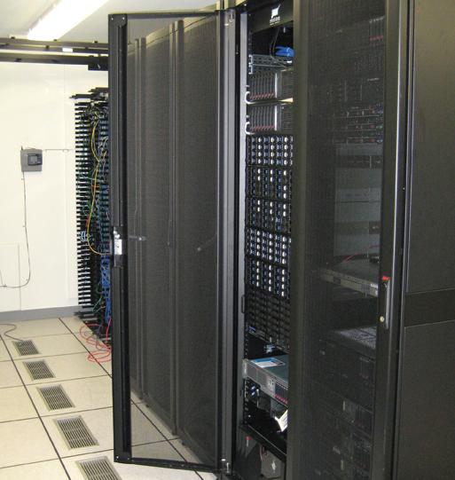 The Dell Compellent data storage array stores some of the 64 TB of data Princeton Radiology keeps at its two sites