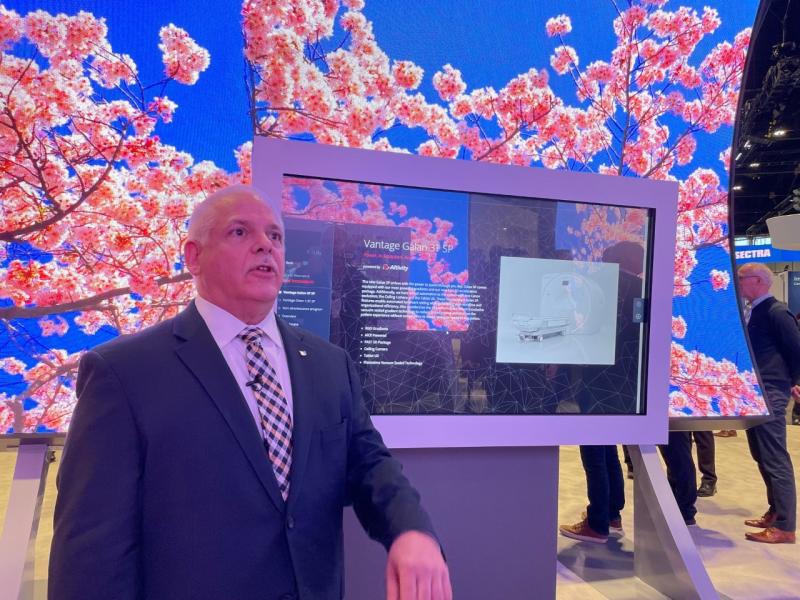 Canon's Managing Director for MRI, Mark Totina, reviews the highlights of the Vantage Galan 3T SP for ITN editors during RSNA22. 