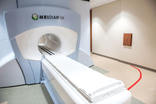 The ViewRay MRIdian system at Henry Ford Health's cancer pavilion in Detroit, Michigan. The ViewRay MRIdian A3i is the latest enhancement to the MRIdian system. Image courtesy of Henry Ford Health