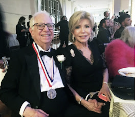 Robert Bard, MD, and his wife Loreto, attend the 35th Anniversary Ellis Island Medals of Honor in New York City. Image courtesy of Dr. Bard