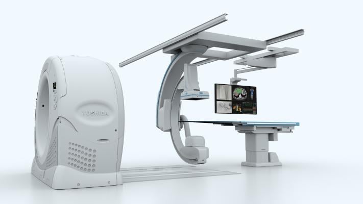 Toshiba, Infinix 4-D CT, first U.S. install, Arkansas cancer center
