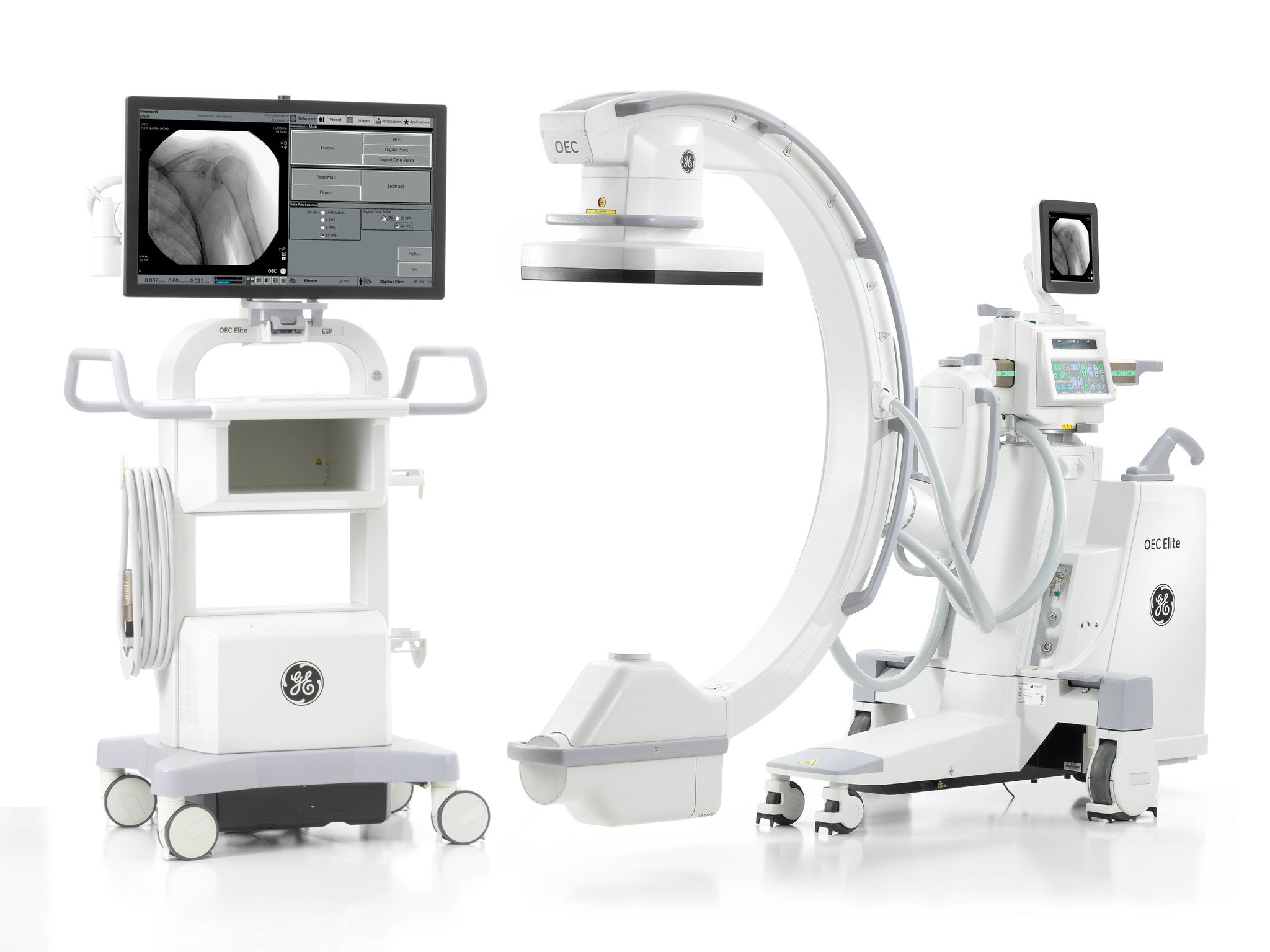 GE Healthcare OEC Elite CFD mobile C-arm with CMOS flat detector 
