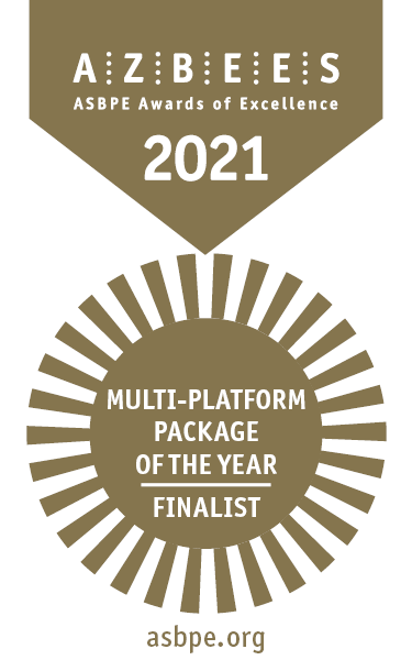 Overall Excellence Finalist/Multi-platform Package of the Year for its coverage of the Pandemic’s Toll on Radiology, National