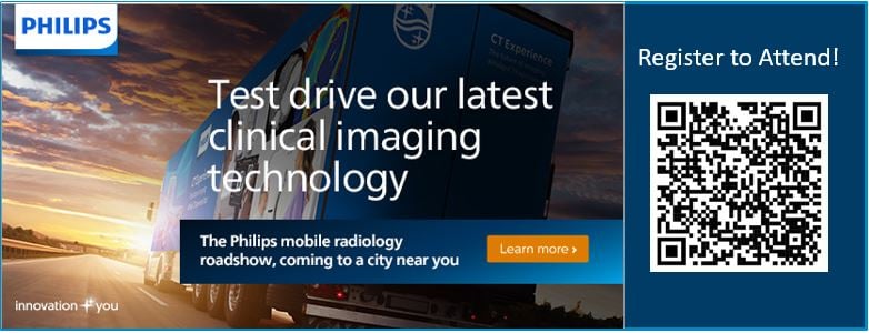 The Philips Radiography Experience Tour will visit 16 different locations in the United States and Canada bringing Philips imaging modalities directly to the professionals who use them.