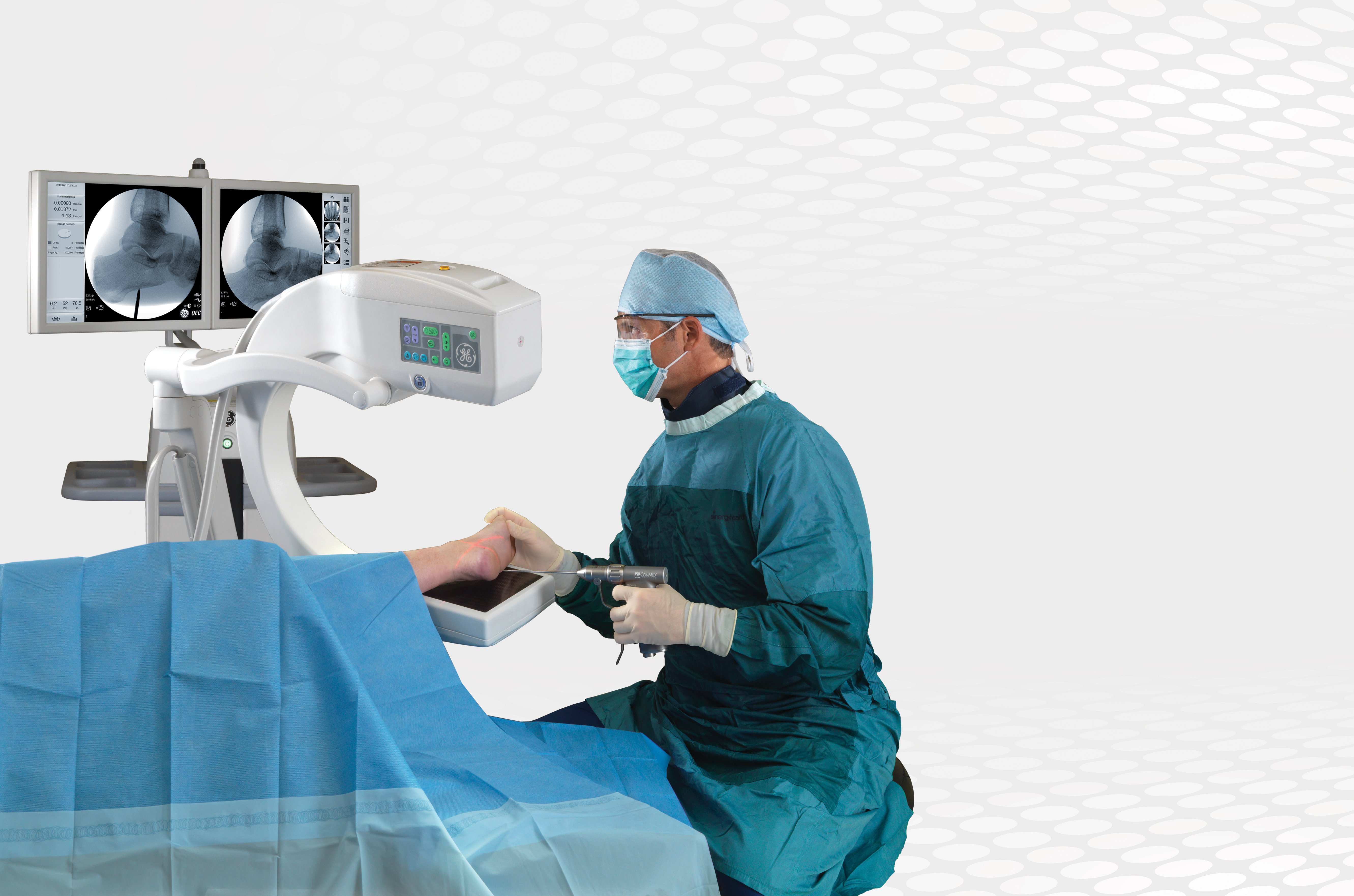 mobile c-arm, GE OEC Elite, foot surgery