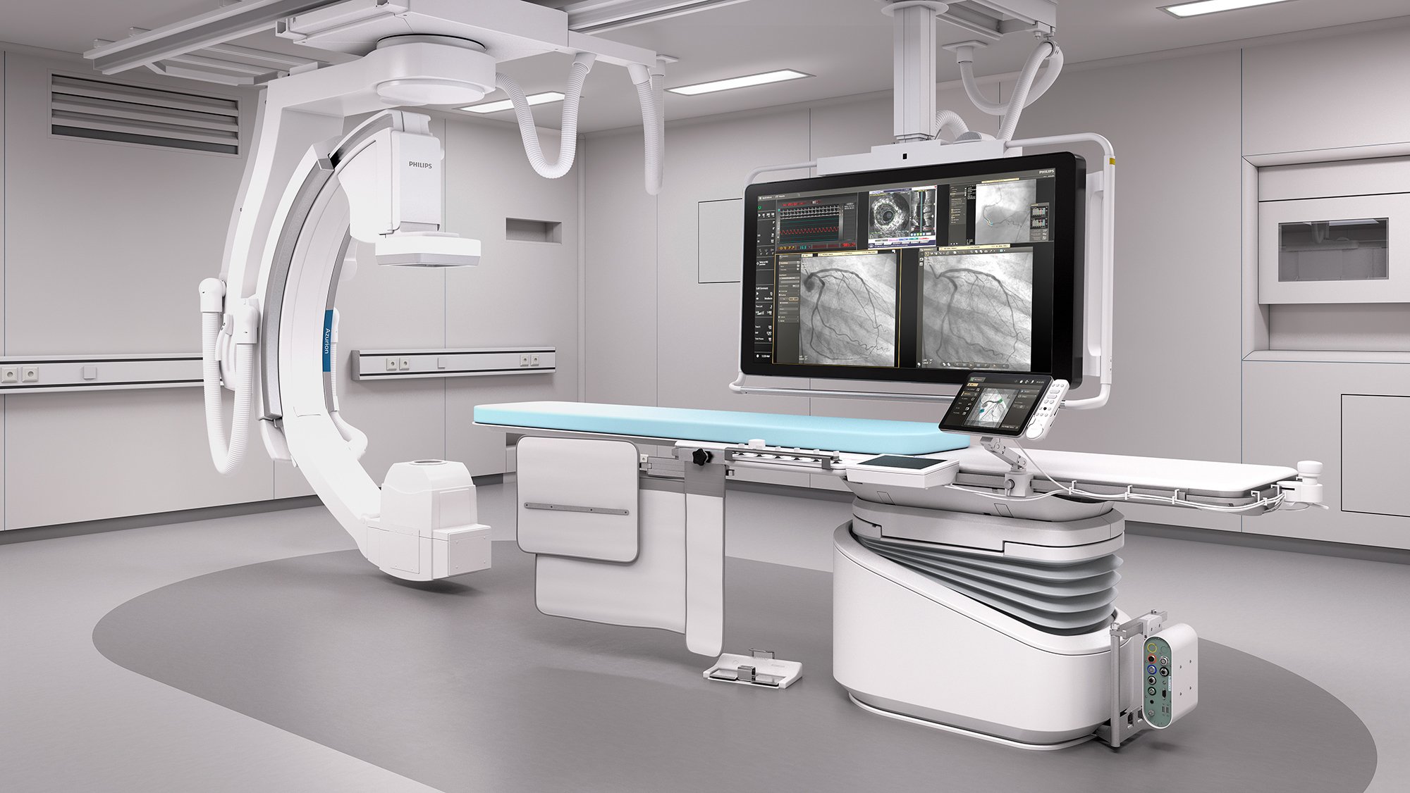 Philips provides the Allura Xper and AlluraClarity angiography imaging systems with ClarityIQ technologies
