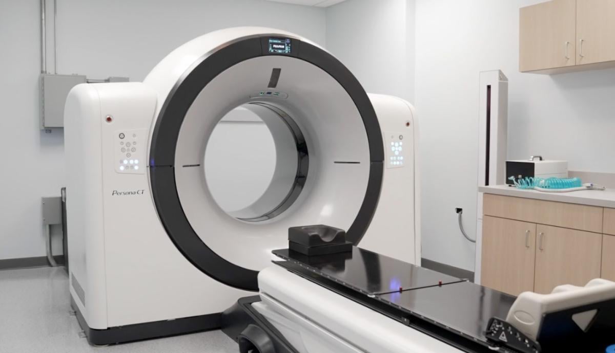 The Persona CT computed tomography system by Fujifilm at UroPartners’ Gurnee, Ill., location.