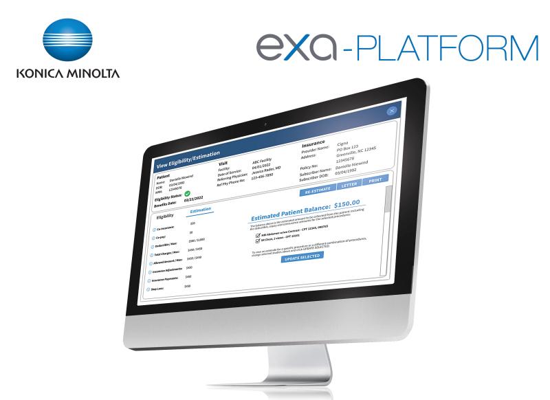 Eligibility and estimation feature on the Exa Platform