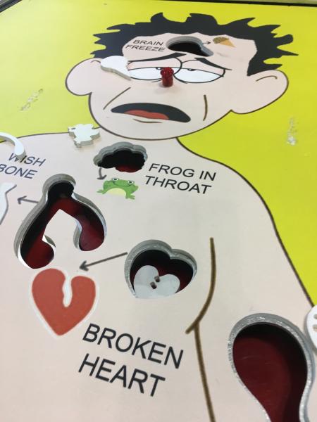 Two health IT vendors on the HIMSS 2019 expo floor had these massive versions of the game “Operation” in an effort to to draw in attendees.
