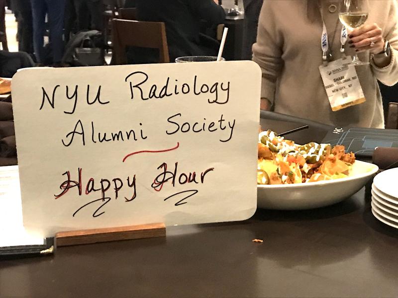 This was the first in-person RSNA since 2019 due to the pandemic. Many attendees used the opportunity to get together with distant colleagues and old friends. This was a gathering at the Hyatt after the conference was winding down for the day at RSNA.
