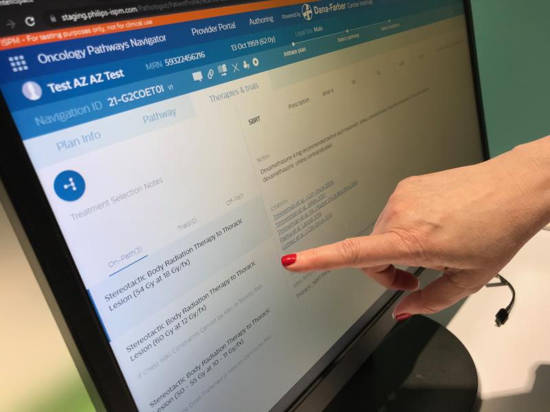 Philip's Oncology Navigator Software demonstrated at ASTRO 2021 consolidates all patient data into one location and helps automate guideline-based recommendations to make it easier and faster for physicians manage and treat oncology patients.