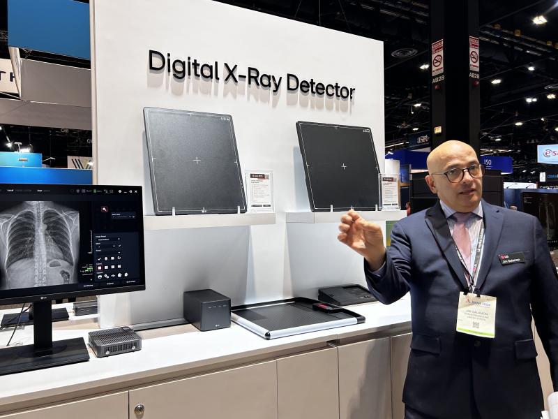Jim Salamon, senior account manager of BtoB solutions at LG, reviews the highlights of the company's Digital X-Ray Detector.