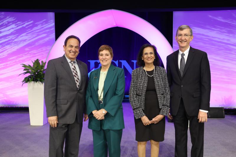 RSNA Immediate Past President Bruce G. Haffty, MD, joined RSNA 2022 Gold Medalists Drs. Katherine Andriole, Vijay Rao, James Brink after an Awards Luncheon honoring the recipients. Photo credit: RSNA. See related coverage here:https://www.itnonline.com/article/radiology-leaders-earn-prestigious-rsna-2022-gold-medals