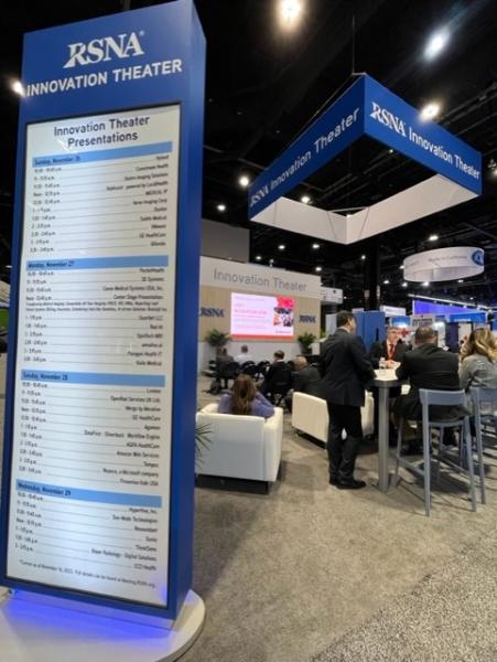 The Innovation Theater played host to a large number of well-attended and engaging sessions throughout RSNA 2023.