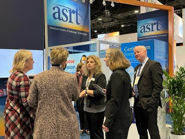  The American Society of Radiologic Technologists, ASRT, exhibited at RSNA 2023, sharing resources, certification and other educational programs. 