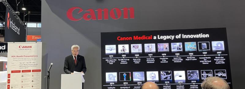 Canon Medical President and CEO Toshio Takiguchi announced the company's strategic partnership with Cleveland Clinic
