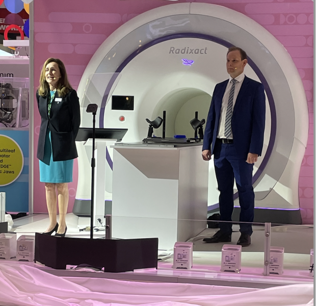 Accuray and C-RAD unveiled the automated breast cancer treatment package for the Radixact System at ASTRO22. Its unveiling was held on Oct. 23 at the Accuray booth. 