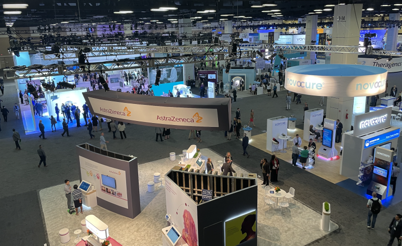 Meeting highlights from ASTRO22 included two dynamic keynote speakers, “Cancer Breakthrough” Sessions, four Master Classes, Science Highlight sessions, more than 300 abstracts, a bustling Exhibit Hall (pictured here), award presentations, networking and career development opportunities.