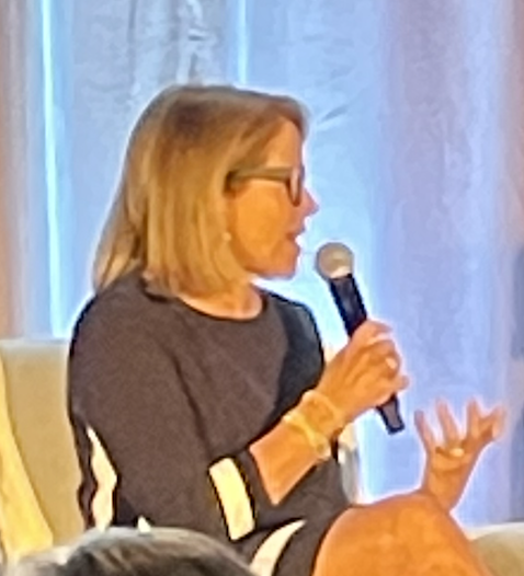 Award-winning journalist and cancer advocate Katie Couric's multi-media company, Katie Couric Media (KCM) talks during a special ViewRay ASTRO reception.