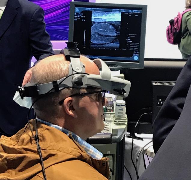 Vendor Simulated Inanimate Models at ASTRO 2021 demonstrated a virtual reality surgical training system.