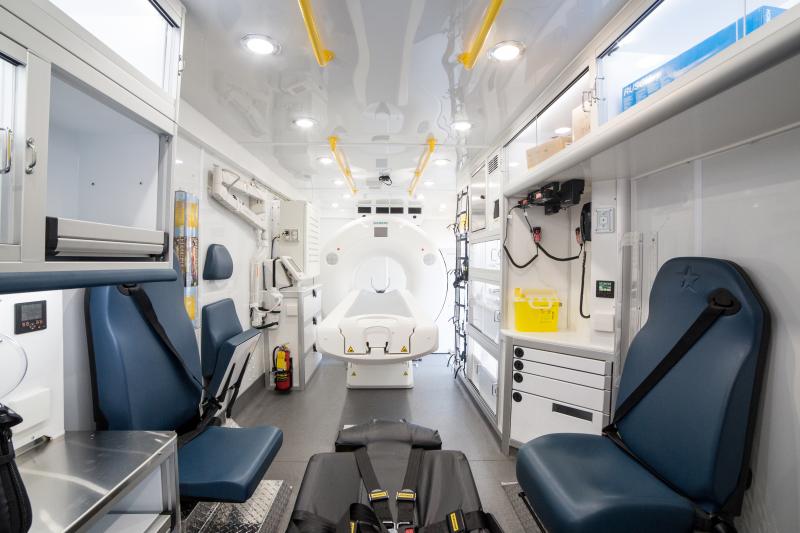 University of Tennessee, Mobile Stroke Unit interior, Siemens Somatom Scope CT scanner