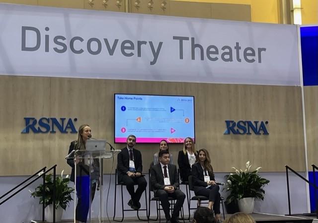 The Discovery Theater played host to an informative question and answer session with the RadioGraphics Trainee Editorial Advisory members at RSNA 2023.