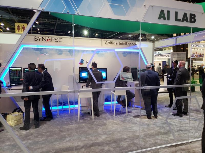 The AI Lab in the Fujifilm Medical Systems booth at RSNA 2018 demonstrated the openness of the latest version of Fujifilm’s Synapse PACS