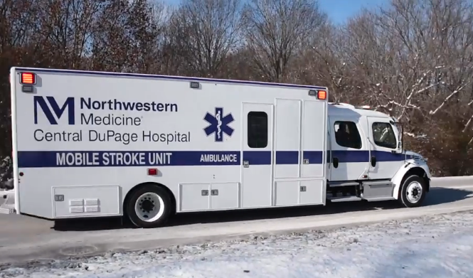 The Northwestern Medicine Central DuPage Hospital (CDH) mobile stroke unit.
