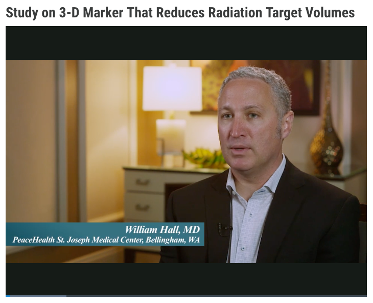 Study on 3-D Marker That Reduces Radiation Target Volumes