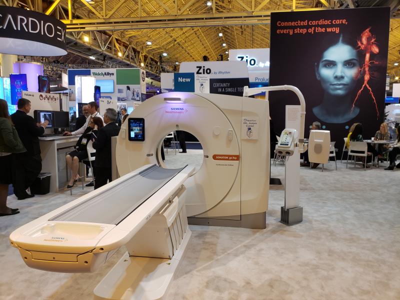 At ACC 2019, Siemens unveiled a version of its go.Top CT optimized for cardiovascular imaging. The newly packaged scanner can generate data needed to do  CT-based FFR (fractional flow reserve).
