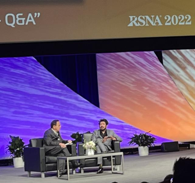 A Q&A session between Bruce Haffty, MD, RSNA Immediate Past President, and Plenary Session speaker Siddhartha Mukherjee, MD offered insights into the future of radiology and patient care.
