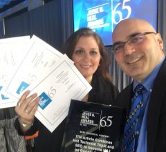 ITN Editorial Director Melinda Taschetta-Millane and Editor Dave Fornell at the  Jesse H. Neal Awards in New York City.