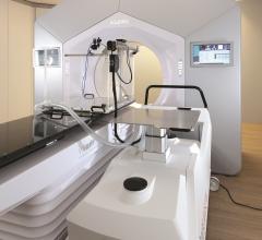The Beamscan 3-D water phantom with the Varian Halcyon radiotherapy system