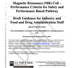 Magnetic Resonance (MR) Coil —Performance Criteria for Safety and Performance Based Pathway