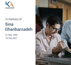 It is with great sorrow and sadness that KA Imaging reported that its co-founder, Sina Ghanbarzadeh, passed away February 15, 2020. He had been battling lymphoma for over a year, but never gave up the fight.