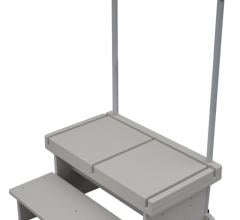 New Extra-Wide 2-Step Positioning Platform for Weight-Bearing Lateral X-Rays of Feet, Ankles and Lower Leg