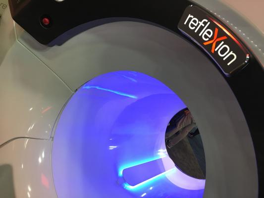 The Reflexion combination PET-CT Linac, on display at ASTRO 2018.
