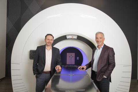 RefleXion's co-founder and CTO, Sam Mazin, Ph.D. and Todd Powell, CEO and president. (Photo: Business Wire) 