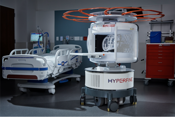 As the world’s first FDA-cleared bedside MRI system, Hyperfine’s portable Swoop system is designed to allow physicians to rapidly understand the current state of injury to make life-saving decisions.