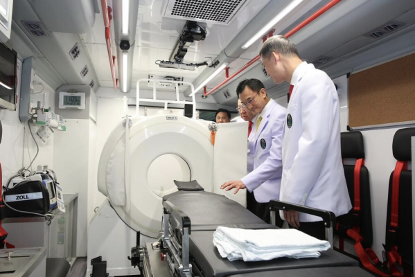 The OmniTom Elite within the SmartMSU is user-friendly, small in size and delivers high-quality 16-slice CT images including angiography and perfusion head scans.