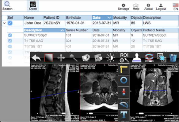The new solution is powered by a MedDream DICOM viewer 