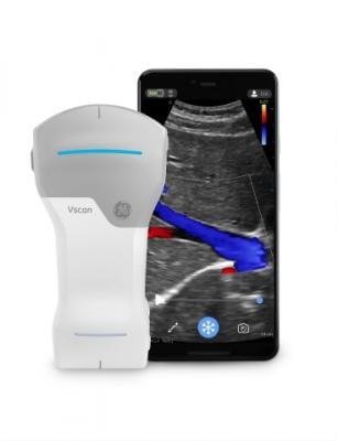 Vscan Air, a pocket-sized ultrasound from GE Healthcare, enters the market as one of the smallest and lightweight handheld devices without compromising crystal clear image quality and secure data sharing. (Photo: Business Wire)
