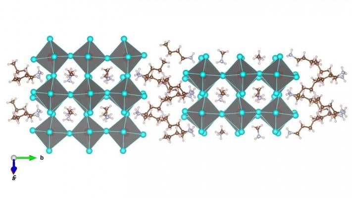 Two-dimensional (2D) Ruddlesden-Popper phase layered perovskites (BA)2(MA)2Pb3I10 with three layers of inorganic octahedral slab and bulky organics as spacers