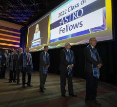 New Fellows and awardees during the Awards Ceremony at the American Society of Radiation Oncology’s (ASTRO) 2022 Annual meeting at the Henry B Gonzalez Convention Center on Tuesday October 25, 2022. 