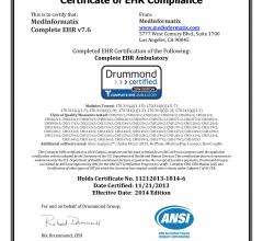 MedInformatix RIS EHR Stage 2 Meaningful Use Certification