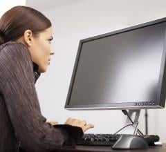  Computer_woman STOCK IMAGE