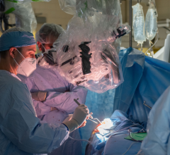 Neurosurgeon Adam Robin, M.D., surgically implants a GammaTile device for the first time in Michigan. Image courtesy of Henry Ford Health System